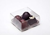 Boîtes en plastique pour chocolat 7x3.7x7cm Food Safe (25 pièces)