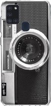 Casetastic Samsung Galaxy A21s (2020) Hoesje - Softcover Hoesje met Design - Camera Print