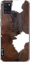 Casetastic Samsung Galaxy A21s (2020) Hoesje - Softcover Hoesje met Design - Roan Cow Print