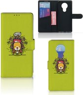 Smartphone Hoesje Nokia 5.3 Flipcover Doggy Biscuit