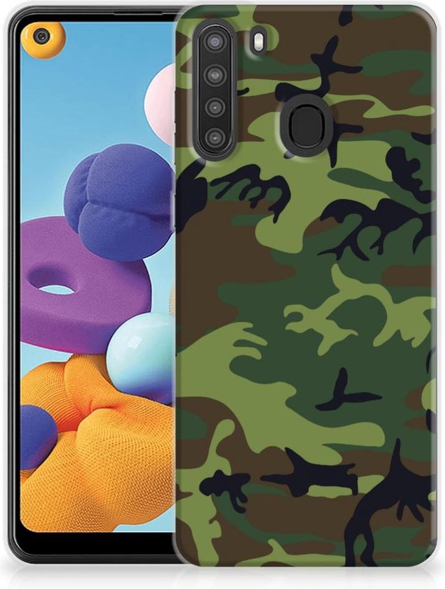 Samsung Galaxy A21 TPU bumper Army Dark