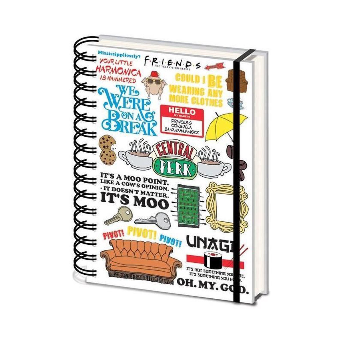 FRIENDS (INFOGRAPHIC) A5 NOTEBOOK