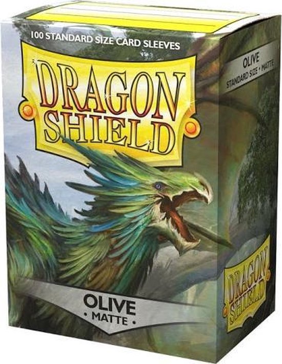 Afbeelding van het spel Dragonshield 100 Box Sleeves Matte Olive