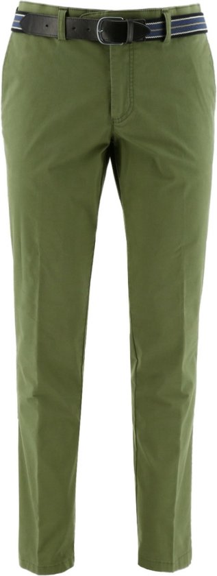 Redbridge Chinobroek voor heren met riem, comfortabele vrijetijds- en zakelijke broek, blauw, 29W / 32L