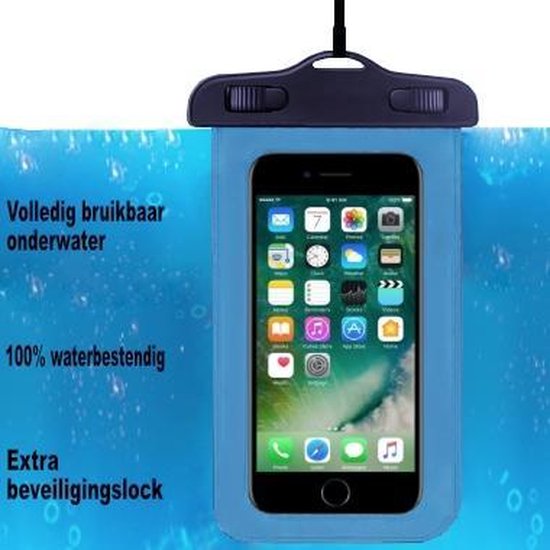 ADEL Waterdicht PVC Onderwater Geschikt voor iPhone 5(S) - Blauw bol.com