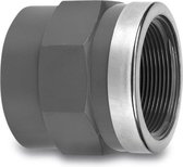 VDL Draadsok PVC-U 110 mm x 4" lijmmof x binnendraad 10bar grijs type versterkt