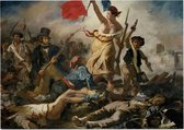 De vrijheid leidt het volk, Eugène Delacroix - Foto op Posterpapier - 70 x 50 cm (B2)