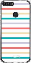 Huawei P Smart (2018) Hoesje Transparant TPU Case - Pastel Tracks #ffffff