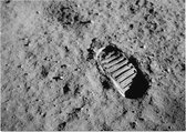 Astronaut footprint (voetafdruk op maanoppervlak) - Foto op Posterpapier - 42 x 29.7 cm (A3)