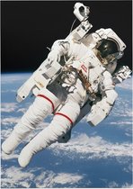 Bruce McCandless first spacewalk (ruimtevaart) - Foto op Forex - 50 x 70 cm