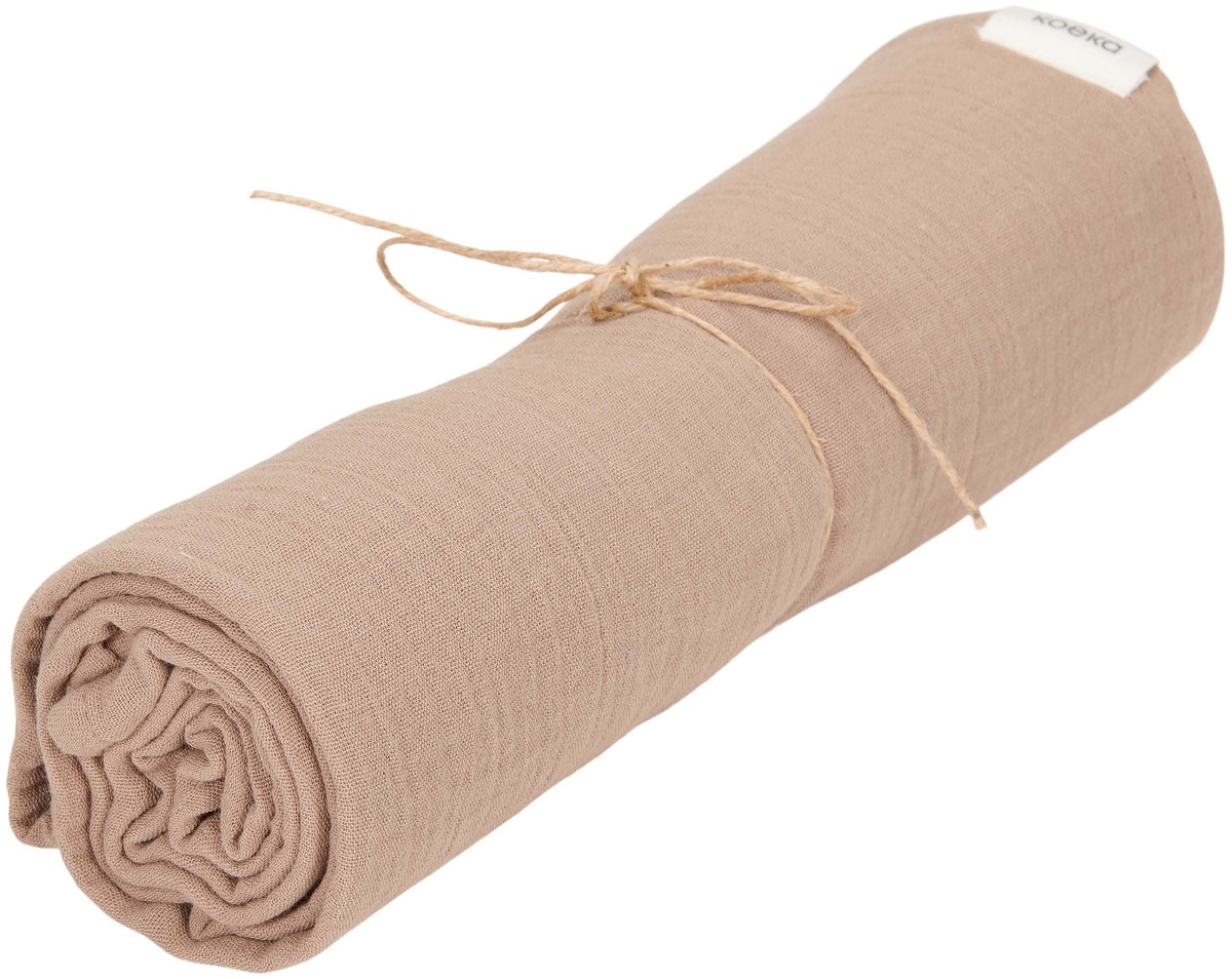 Koeka hydrofiel swaddle Faro caffe 75x75