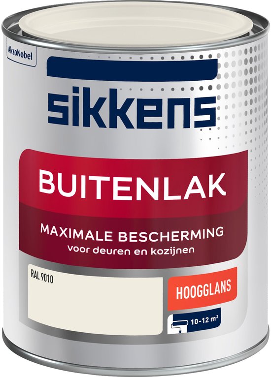 Sikkens - Buitenlak Hoogglans - RAL 9010 - 750 ML