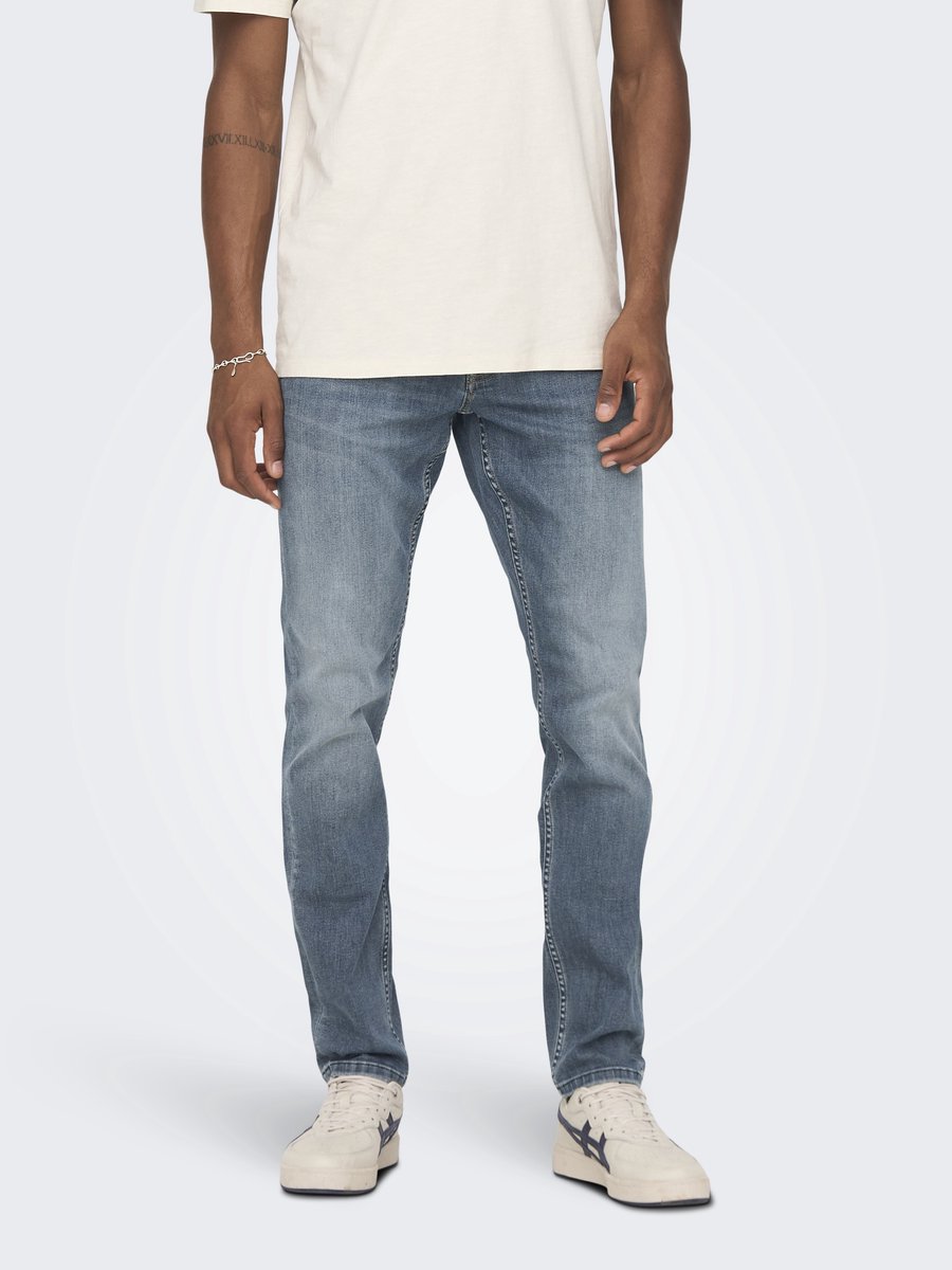 ONLY&SONS - ONSLOOM SLIM BLUE GREY 4064 TAI DNM NOOS - Heren - Jeans