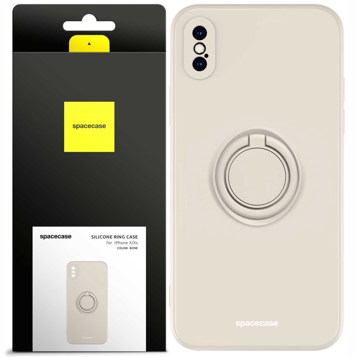 Spacecase Siliconen Ringhoes Voor Iphone X Xs Botbeschermhoes