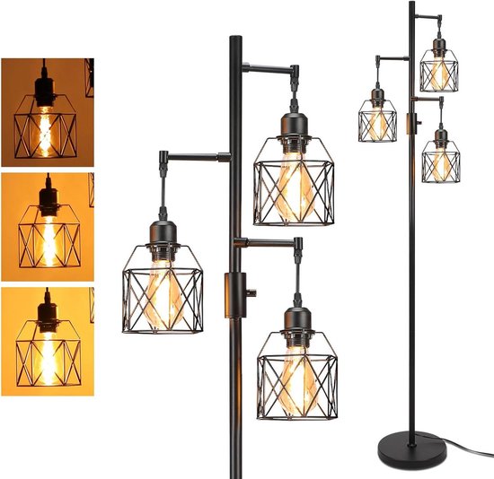 Vind zwarte industrieel staande vloerlampen op - april 2026