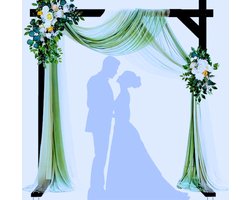 Elegante Rozenboog Voor Bruiloftdecoratie – Ballonnen - Tule en Standaard Voor Ren Romantische Tuin- Of Trouwlocatie