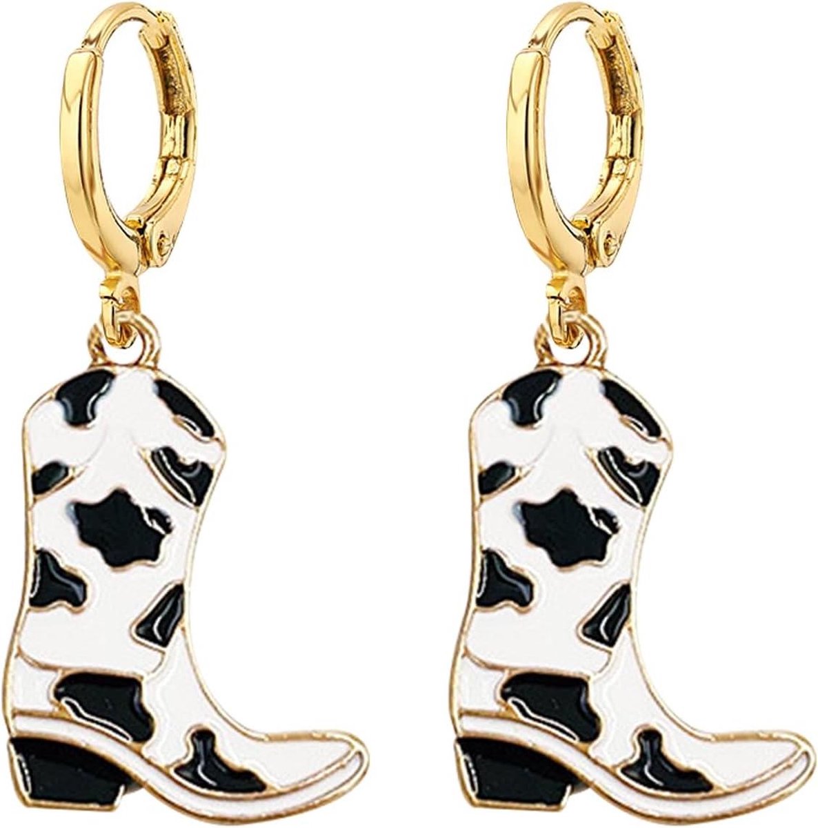Cowboylaarzen oorbellen - gepersonaliseerde cowboymeisjesaccessoires - Metaal .