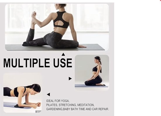 Set van 2 Comfortabele Yoga Kniebeschermers - Yoga Pads - Fitness Accessoire - Antislip - Pilates Yoga Sportaccessoires - Kniebescherming voor Pilates en Yoga - Multifunctionele Kniebeschermers - Kniekussens voor Sportsessies - Roze van GLOLLOP — afbeelding 2