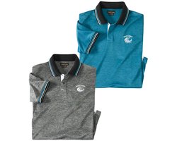 ATLAS FOR MEN - Set van 2 polo’s Coast - Heren - Verkrijgbaar in grote maten - XL