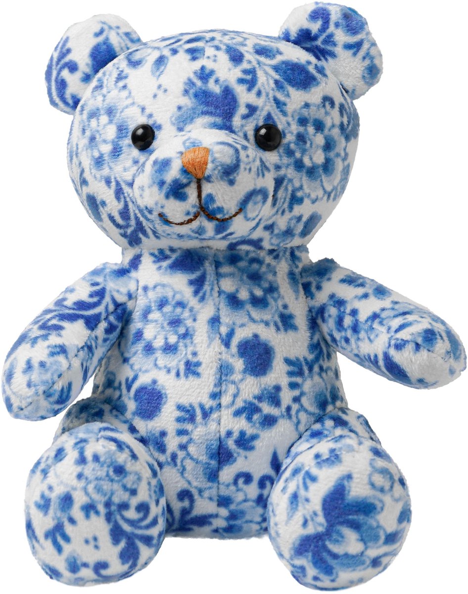 Teddybeer Delfts Blauw - 15 Cm