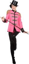 Circus Kostuum | Roze Circus Directeur Vrouw | Maat 46 | Carnaval kostuum | Verkleedkleding