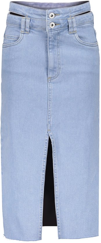Jupe en jean d'été Frankie & Liberty pour fille - bleu clair - Midi