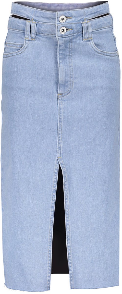 Frankie & Liberty Zomer jeans rok meisjes - licht blauw - Midi