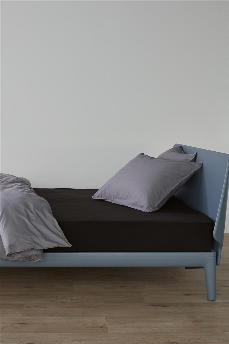Beddinghouse - Jersey - Split-topper - Hoeslaken - 160x220 cm - Zwart