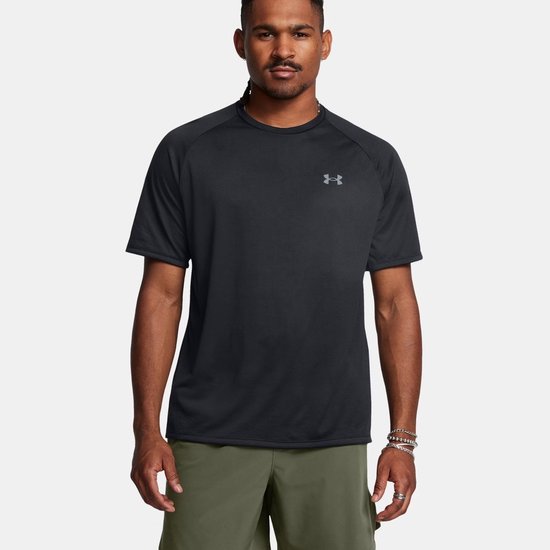 Under Armour UA Tech 2.0 SS Tee Heren Sportshirt - Zwart