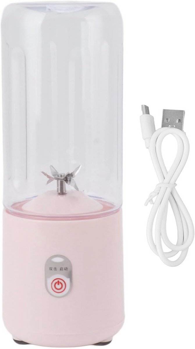 Draagbare Mini Juicer en Smoothie Blender - 500ml USB Blender voor Thuis, Kantoor en Reis