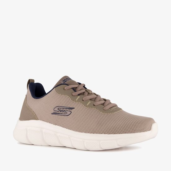 Baskets Skechers Bobs B Flex Icy Edge pour homme - Beige - Confort Extra - Mousse à mémoire de forme - Pointure 42