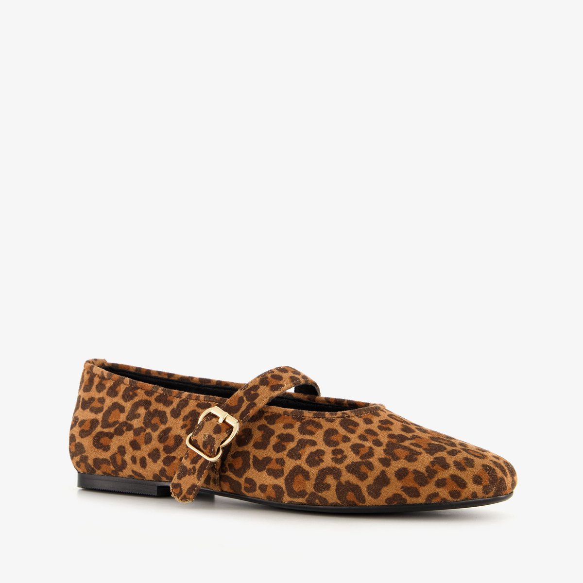 Nova dames ballerina’s met panterprint bruin - Maat 39