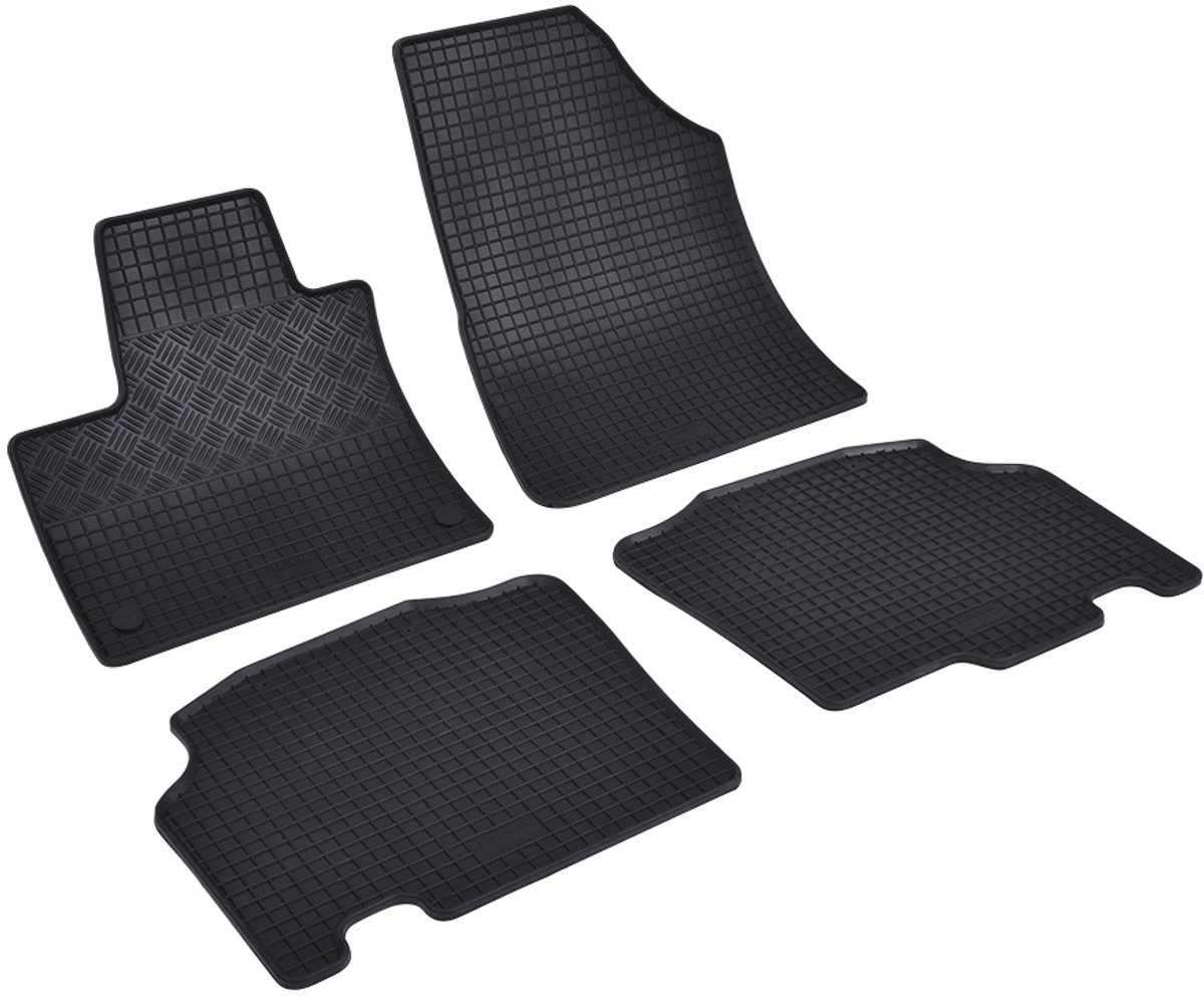 Automatten voor Mercedes Citan Tourer (W420), T-Klasse (W420), Nissan Townstar Combi, Renault Kangoo 3 (vanaf 2021) - 4-delig - Rubber