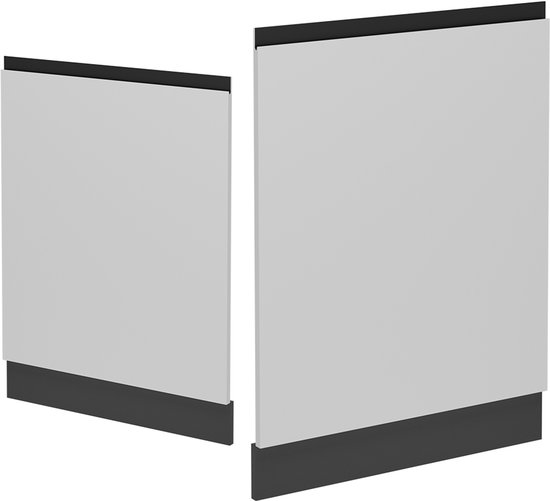 Complete keukeneenheid beton/antraciet 200x60x81.6 r-line