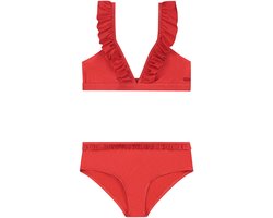 Shiwi Zomer bikini meisjes - hibiscus rood - Bella - triangel set