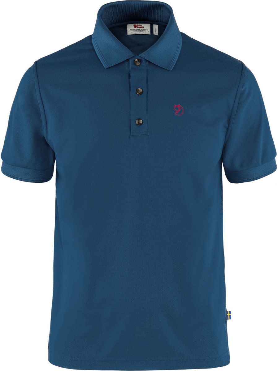 Fjällräven Crowley Pique Shirt M – Outdoor Kleding Fleeces en Truien Polo’s Blauw