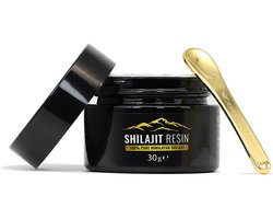 Shilajit Resin 30 gram| 100% Puur | 60-80% Fulfic Acid | Mumijo | Rijk in 85+ Trace Minerals | Gewonnen in het hoogland van de Himalaya