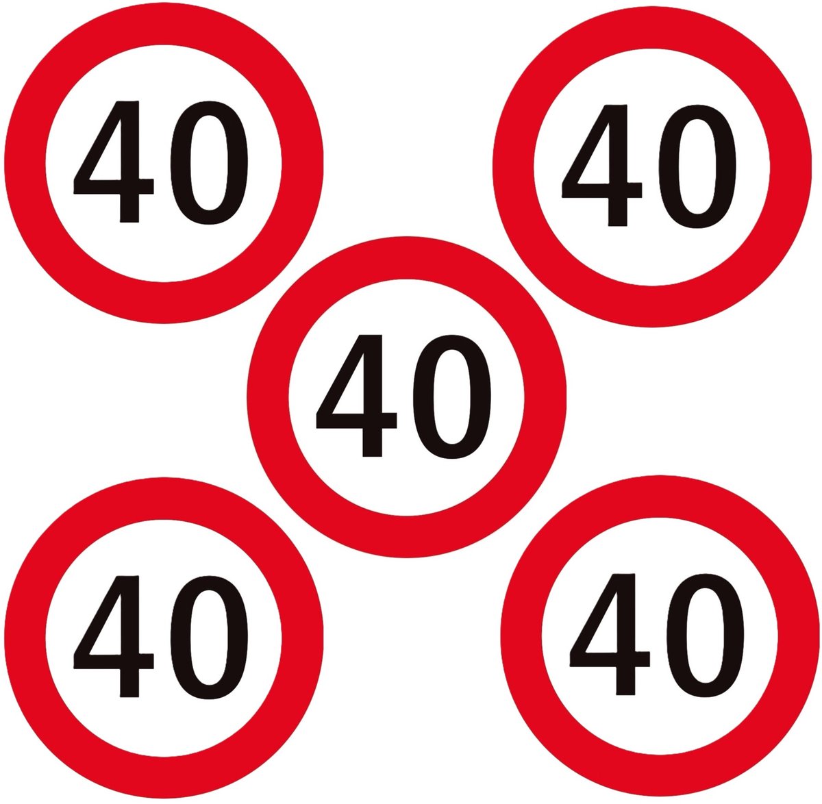 Bierviltjes 40 jaar - 50x - karton - onderzetters - 40e verjaardag - jubileum - leeftijd feestartikelen