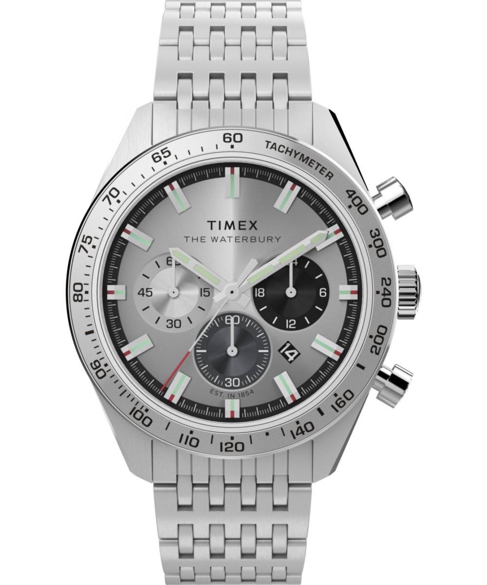 Timex Waterbury Traditional TW2Y18700 Horloge - Staal - Zilverkleurig - Ø 41 mm
