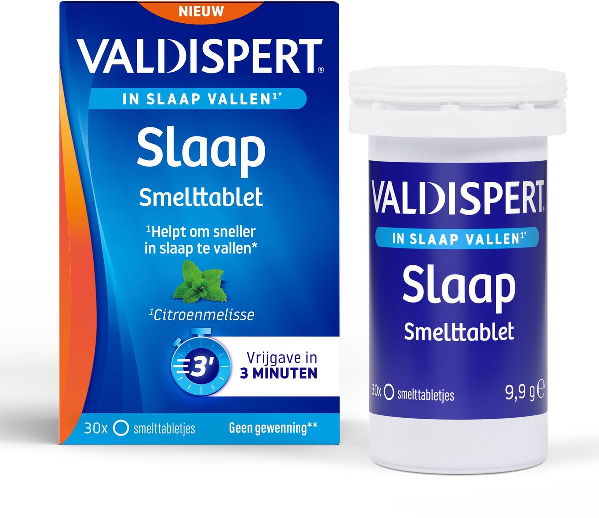 Goedkoopste Valdispert Slaap Smelttablet - Citroenmelisse helpt om sneller in slaap te vallen - Vrijgave in 3 minuten - 30 smelttabletjes