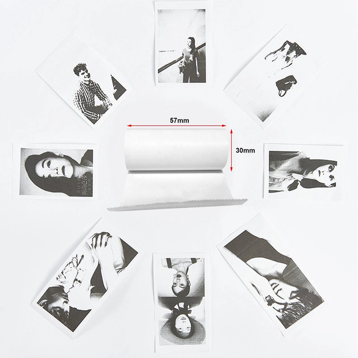J&R Instant camera - Digitale camera met printer - Draadloze Instant Mini Printer - Bluetooth - Met printpapier en zelfklevende printjes - Zwart — cadeau in Elektronica - foto 4