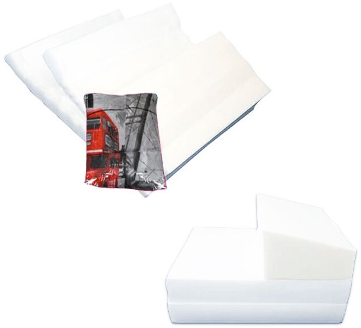 Luxe logeermatras Londen - Opvouwbaar camping matras 200x70x15 cm - Met kussens - Huisstofmijtwerend