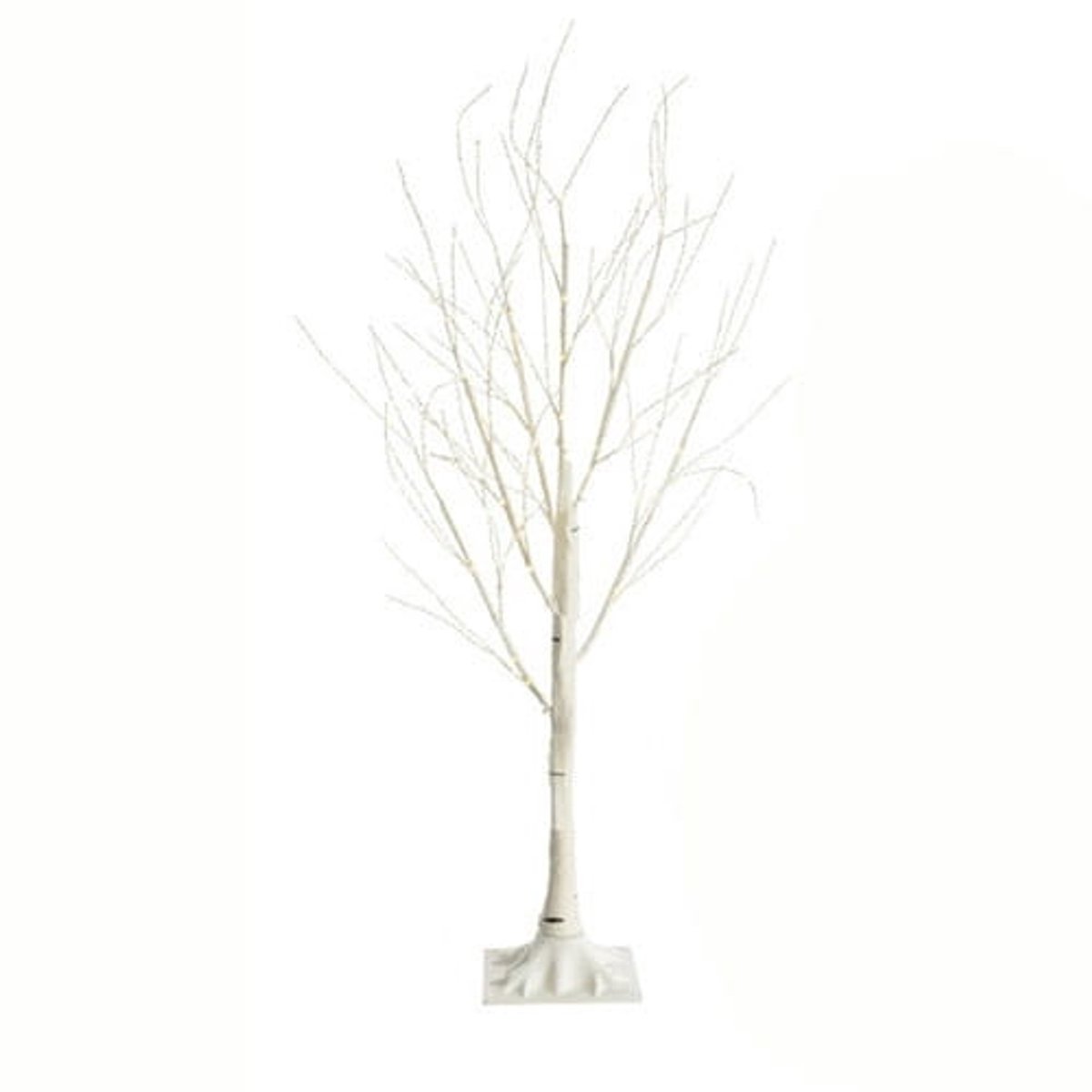 Kunstboom met LED Verlichting - 180 cm Witte Berkenboom - Decoratie voor Binnen & Buiten