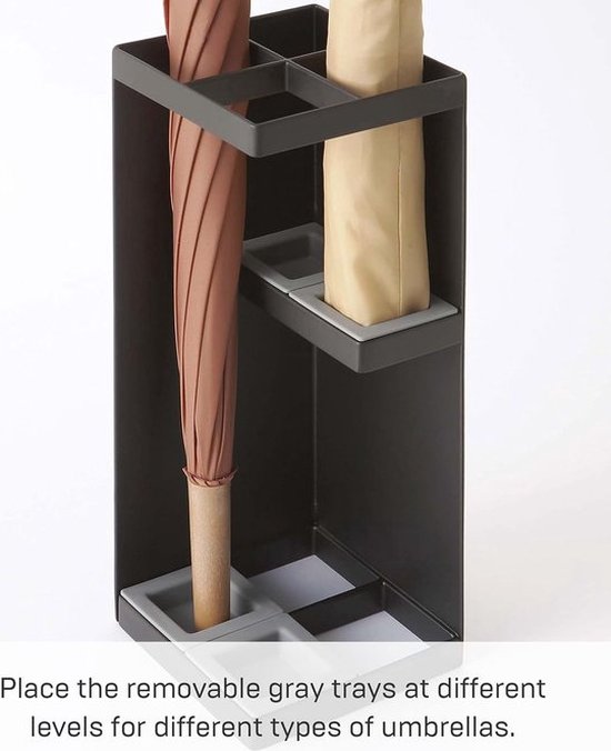 Paraplubak, Zwart, Handig voor vier paraplu's