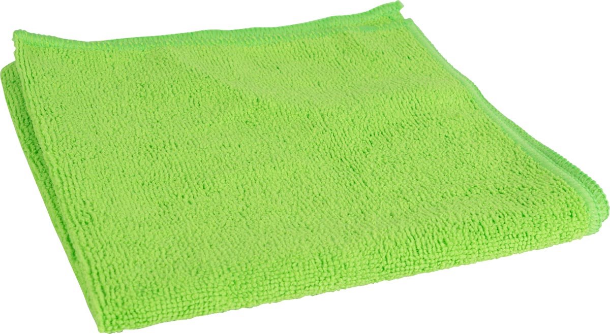 Goedkoopste Microvezeldoek, ft 40 x 40 cm, groen, pak van 10 stuks