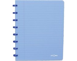 Atoma Trendy schrift, ft A5, 144 bladzijden, geruit 5 mm, transparant blauw 1 stuk