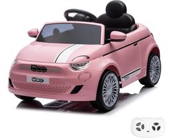 Fiat 500e - Elektrische Kinderauto - 12V accu - 1 tot 5 jaar - Roze