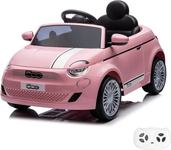 Fiat 500e - Voiture Électrique Enfants 12V - 1 à 5 ans - Rose