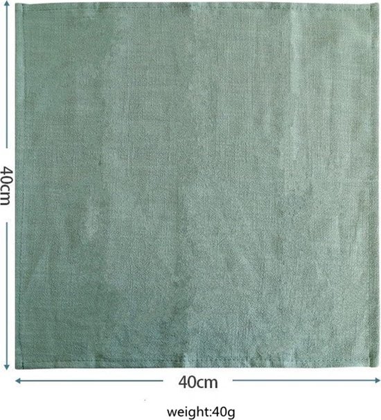 Yoofoss Babyluier van chiffon, super zacht, absorberend, met 6 lagen, 27 x 50 cm, vierkant, chiffon, voor de gevoelige huid, 10 stuks, voor pasgeborenen, groen