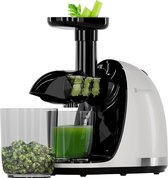Bol.com KitchenBrothers Slowjuicer - Juicer - Groenten en Fruitpers - 700ml - Met Pulpreservoir - Juice Maker - Parelwit aanbieding